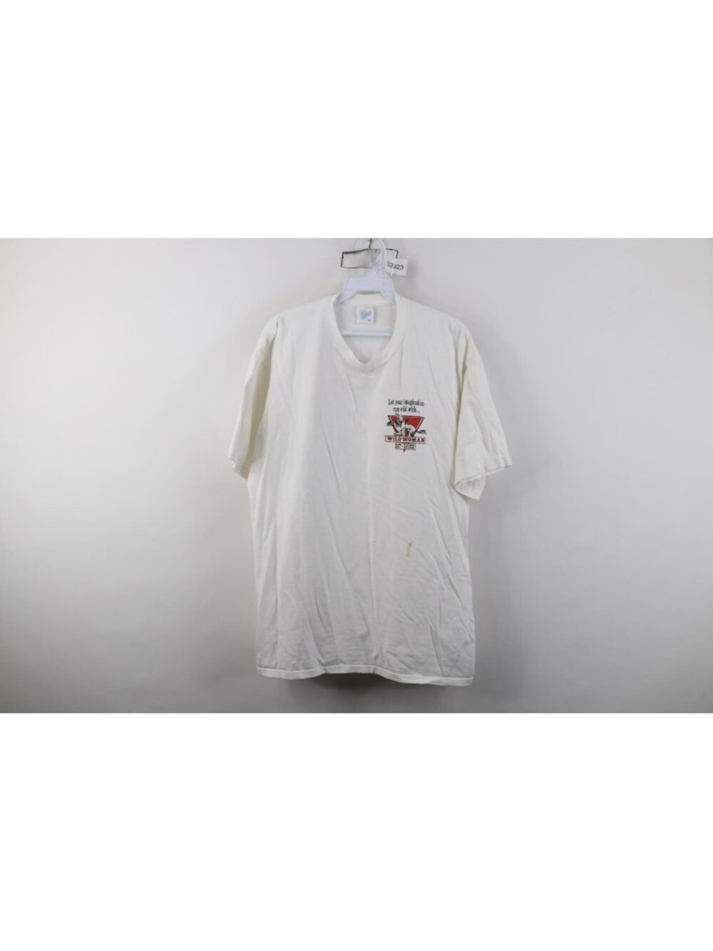 Vintage 90s Mens XL Distressed Wild Woman Hot Sauce Short Sleeve T-Shirt USA